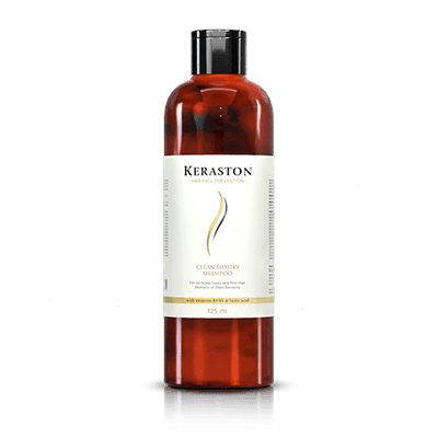 Produktfoto des Keraston Shampoos, ein spezielles Shampoo gegen Haarausfall mit Keratin-Komplex.